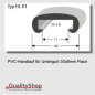 Preview: PVC Handlauf Typ. HL01 für Flachstahl 30x8mm